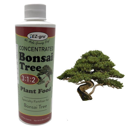 Professional Liquid Bonsai Fertilizer by EZ-gro | 3:1:2 Ratio Concentrate Indoor Plant Fertilizer for Your Bonsai Tree | 8 oz